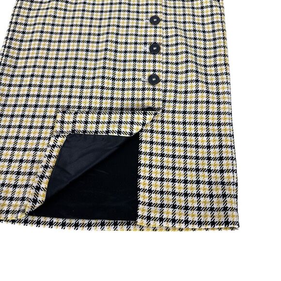 Modcloth Plaid Button Front Midi Skirt size 0 - Picture 4 of 6